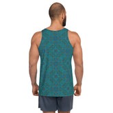 Sleeveless comic strip shirt for men in high-quality fabric.